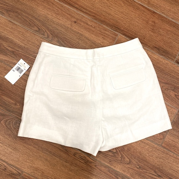 Micheal Kors White Linen Shorts Size 4 NWT ❤️ - Picture 4 of 8